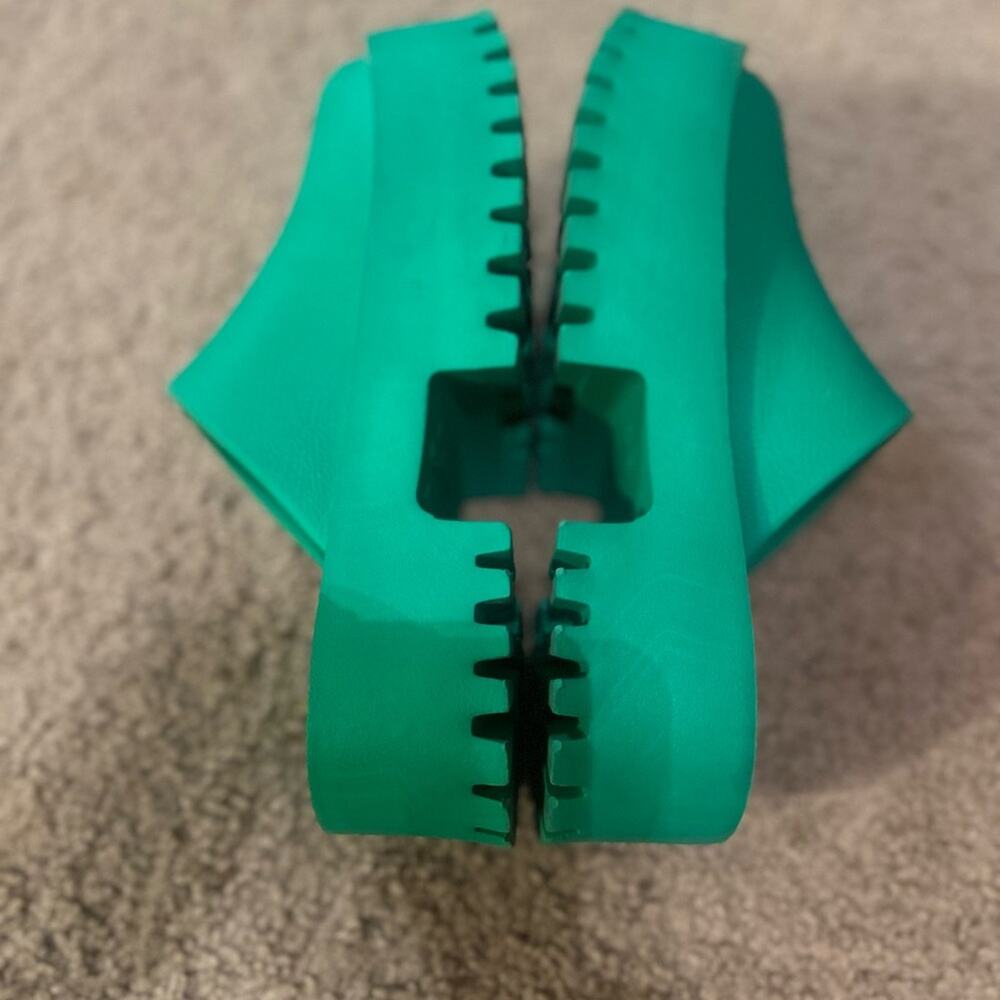 Jeffrey Campbell Lightweight PVC PLATFORM CLOG APPLE SPRING GREEN EUR 39 USA 8 - Picture 3 of 11